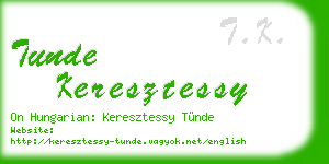 tunde keresztessy business card