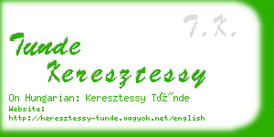 tunde keresztessy business card